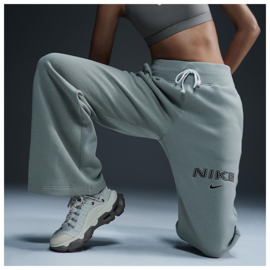 Nike Γυναικείο παντελόνι φόρμας Sportswear Phoenix Fleece High-Waisted Logo Pants Nike Γυναικείο παντελόνι φόρμας Sportswear Phoenix Fleece High-Waisted Logo Pants